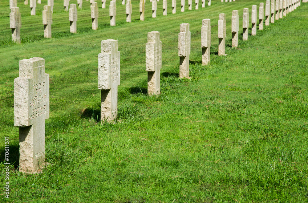 Naklejka premium Croci al cimitero militare