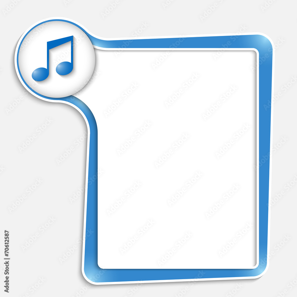 blue text box for any text with music symbol blue text box for any text with music symbol