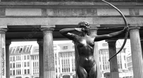 Slika na platnu Architectural detail of Diana hunting (Berlin, Germany)