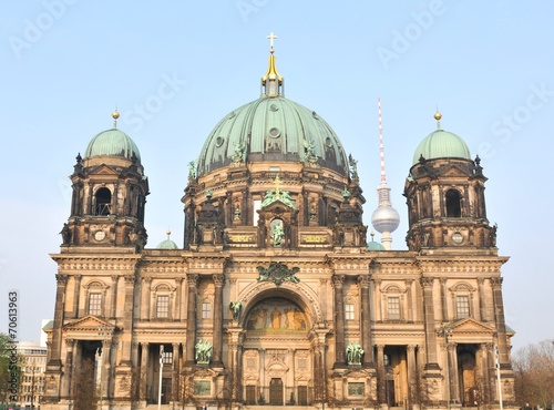 Frontal view of Berlin Cathedral (Berliner Dom)