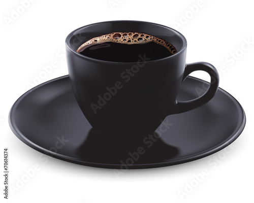 Cup of coffee isolated. Vector illustration