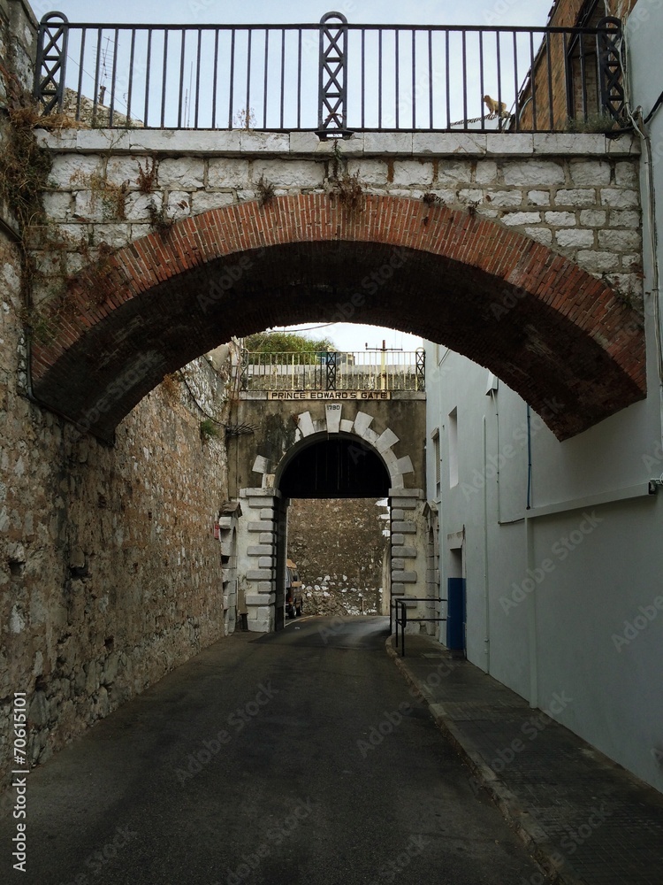 Fototapeta premium Europa Road auf Gibraltar