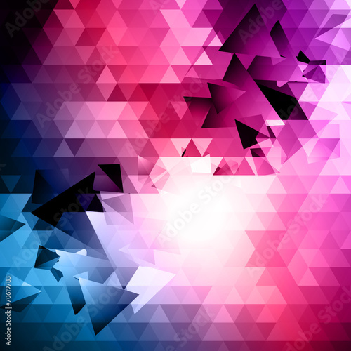 Abstract Triangular Mosaic Background