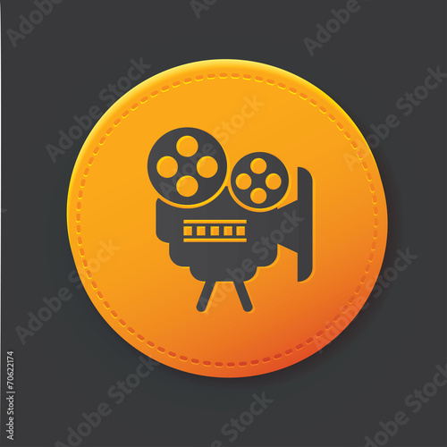 Video button,clean vector