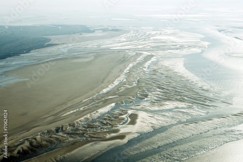 Luftbild vom Schleswig-Holsteinischen Wattenmeer bei St. Peter-O photo