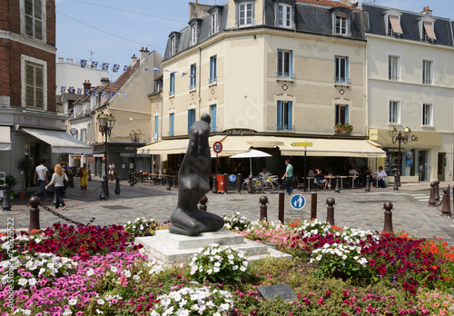 France, the picturesque city of Poissy photo