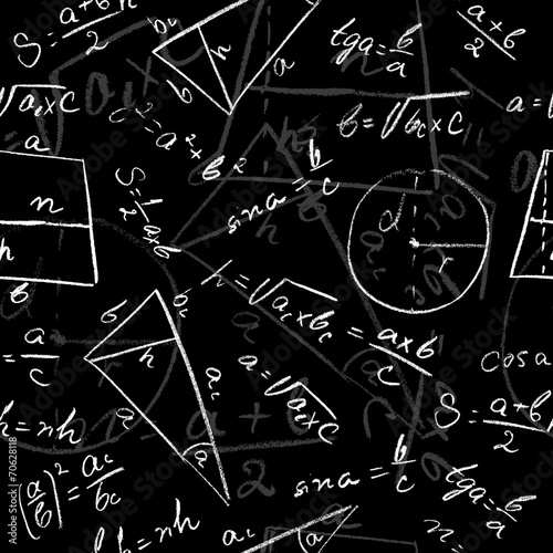 Mathematical seamless pattern