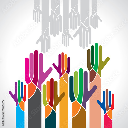 vintage vector of teamwork