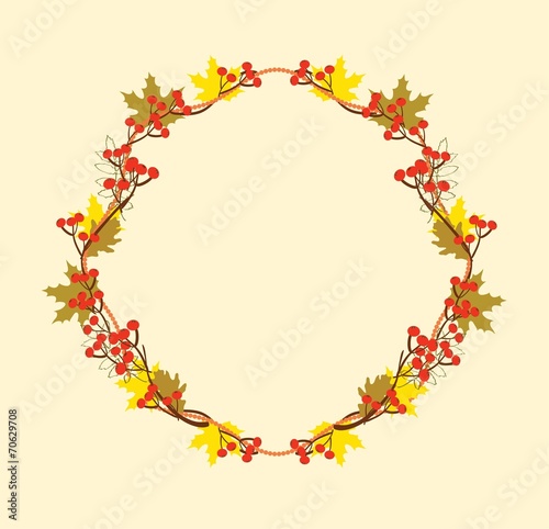 autumn elements frame