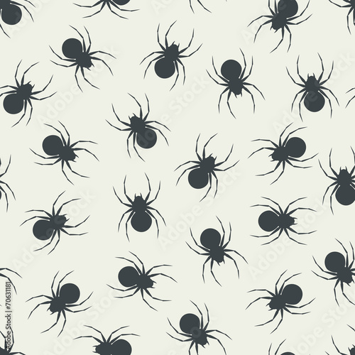 Seamless pattern with spider. © olgash_i