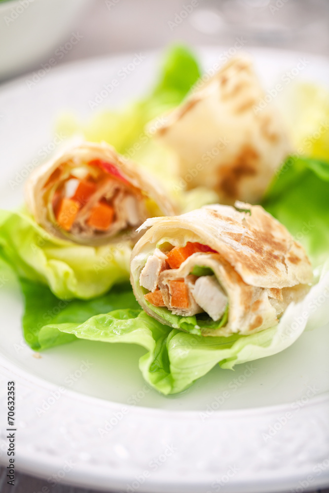 Chicken Sandwich Wrap