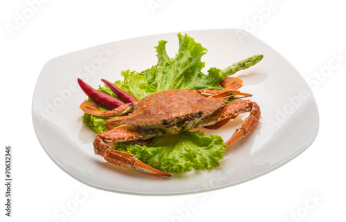 Boiled crab