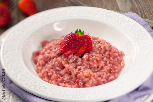 Risotto With Strawberries.