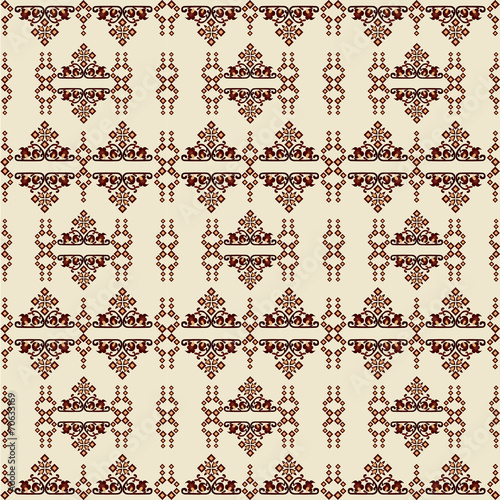 oriental style seamless pattern vector one