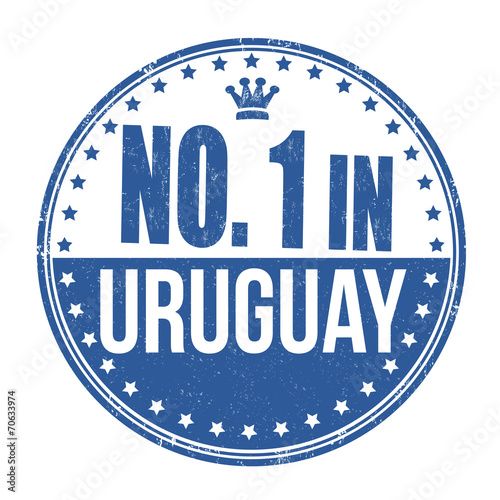 Number one in Uruguay stamp