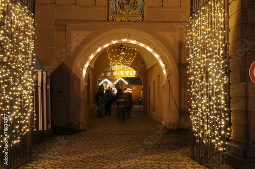 Tor am Schloss in Erbach, Odenwald photo