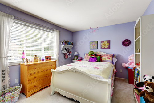 Purple kids room interior © Iriana Shiyan