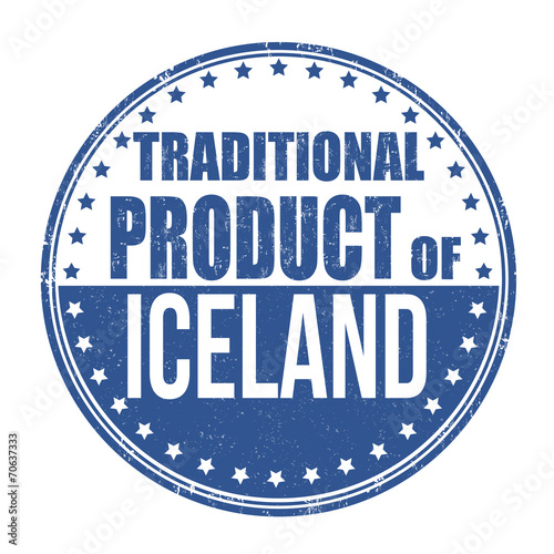 Traditional product of Iceland stamp