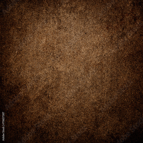 Grunge brown wall background or texture