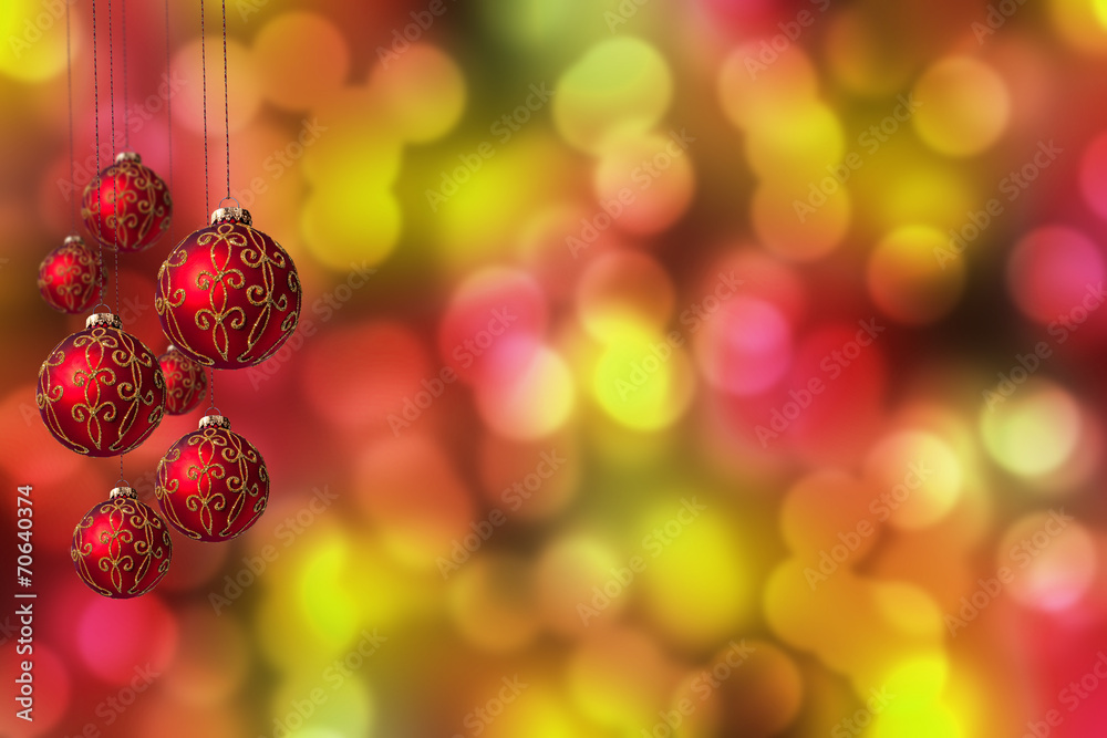 Hanging Christmas Baubles Hanging Christmas Baubles