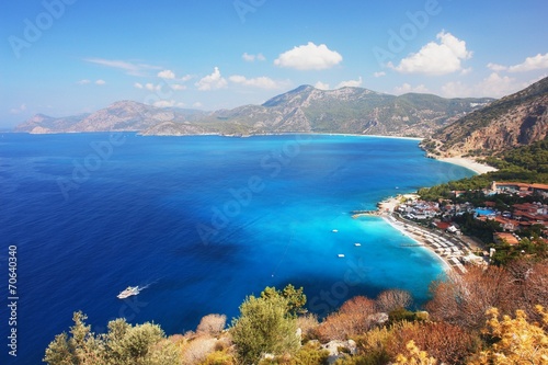 View of the coast in Oludeniz, Turkey © milda79
