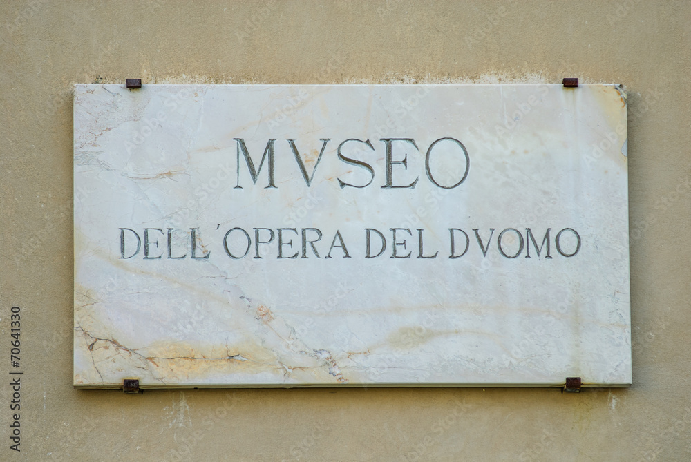 Obraz premium Lastra di marmo, Museo Opera del Duomo, Pisa