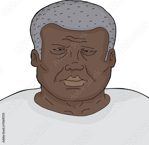 Tired Frowning Man