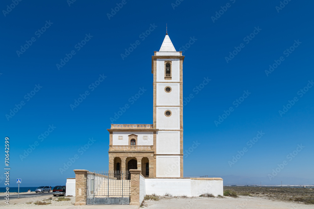 Church Rodalquilar mining town of Cabo de Gata, Spain