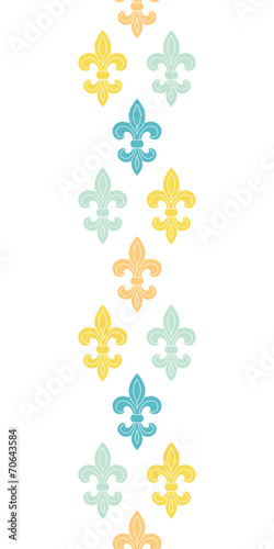 God and blue lily vertical seamless pattern background