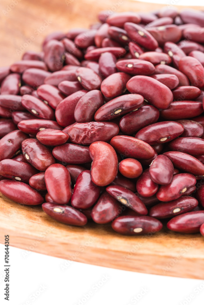 Red beans kidney isolated on white background Red beans kidney isolated on white background