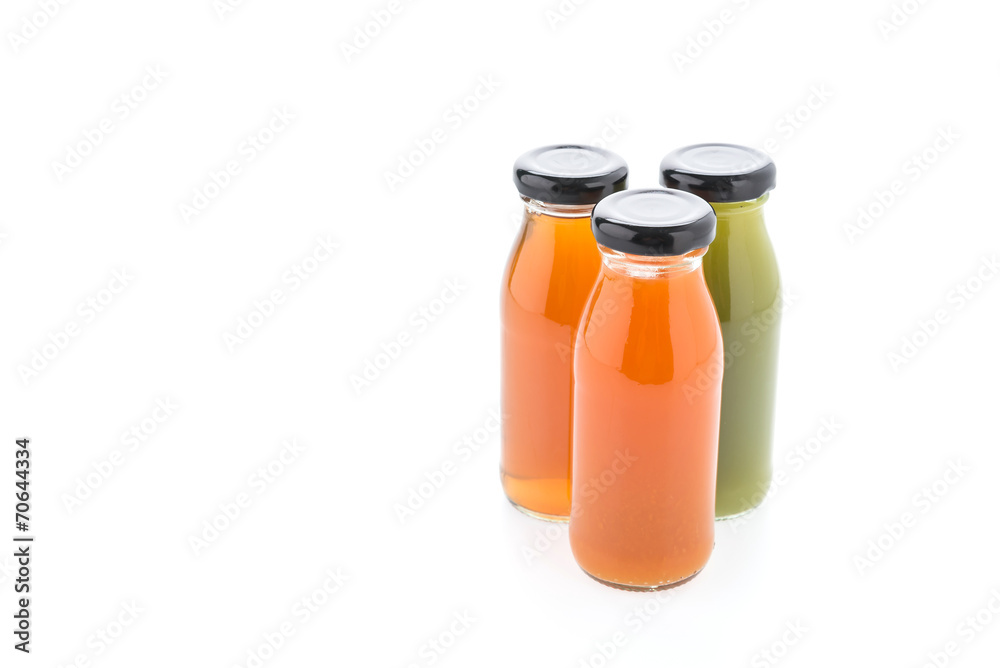 Juice bottle isolated on white background