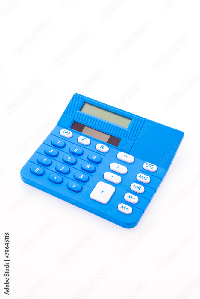 Calculator isolated on white background Calculator isolated on white background