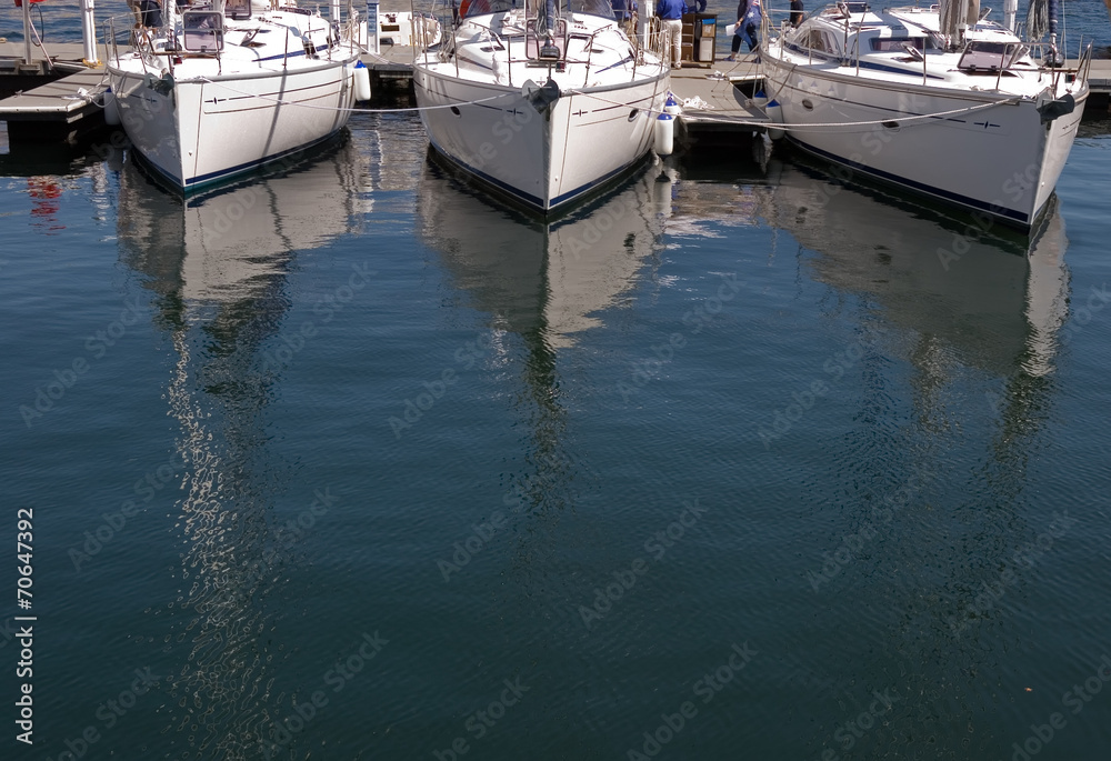 Fototapeta premium Moored Yachts