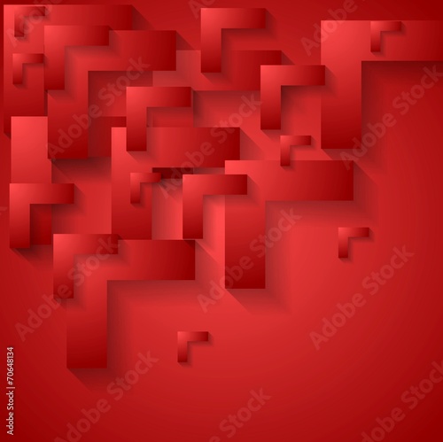 Red geometry corporate background