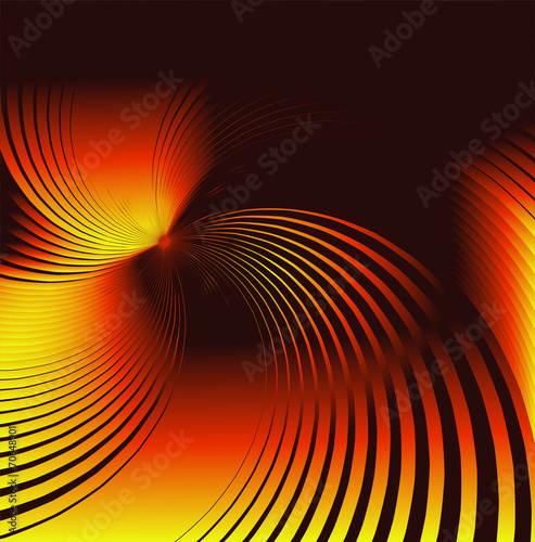 Orange twirl background