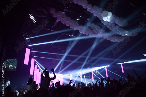 Fun concert party disco light background