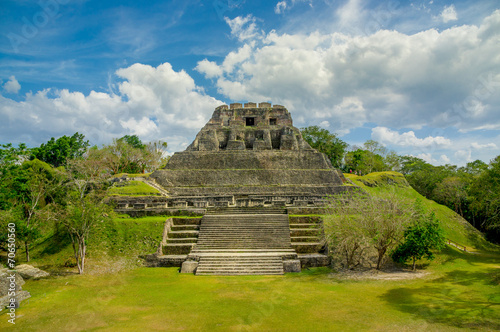 xunantunich maya site ruins in belize photo