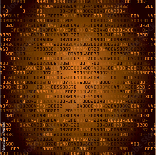 Gold security background with HEX-code