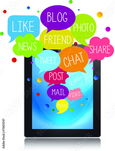 Tablet, App, Social Media