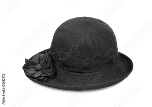 Black hat isolated on white