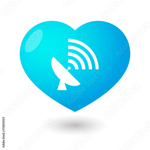 Heart with an antenna