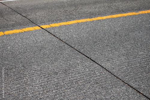 グルービング施工の道路