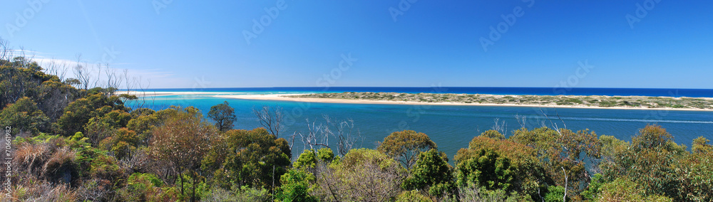 Panorama australian coastline