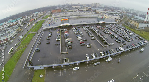 Konstfotografi Large Parking at city