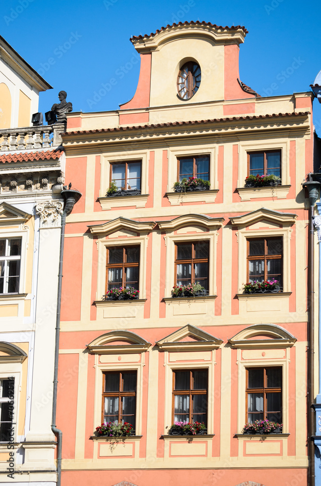 historical architecture in Prague, Czech republic