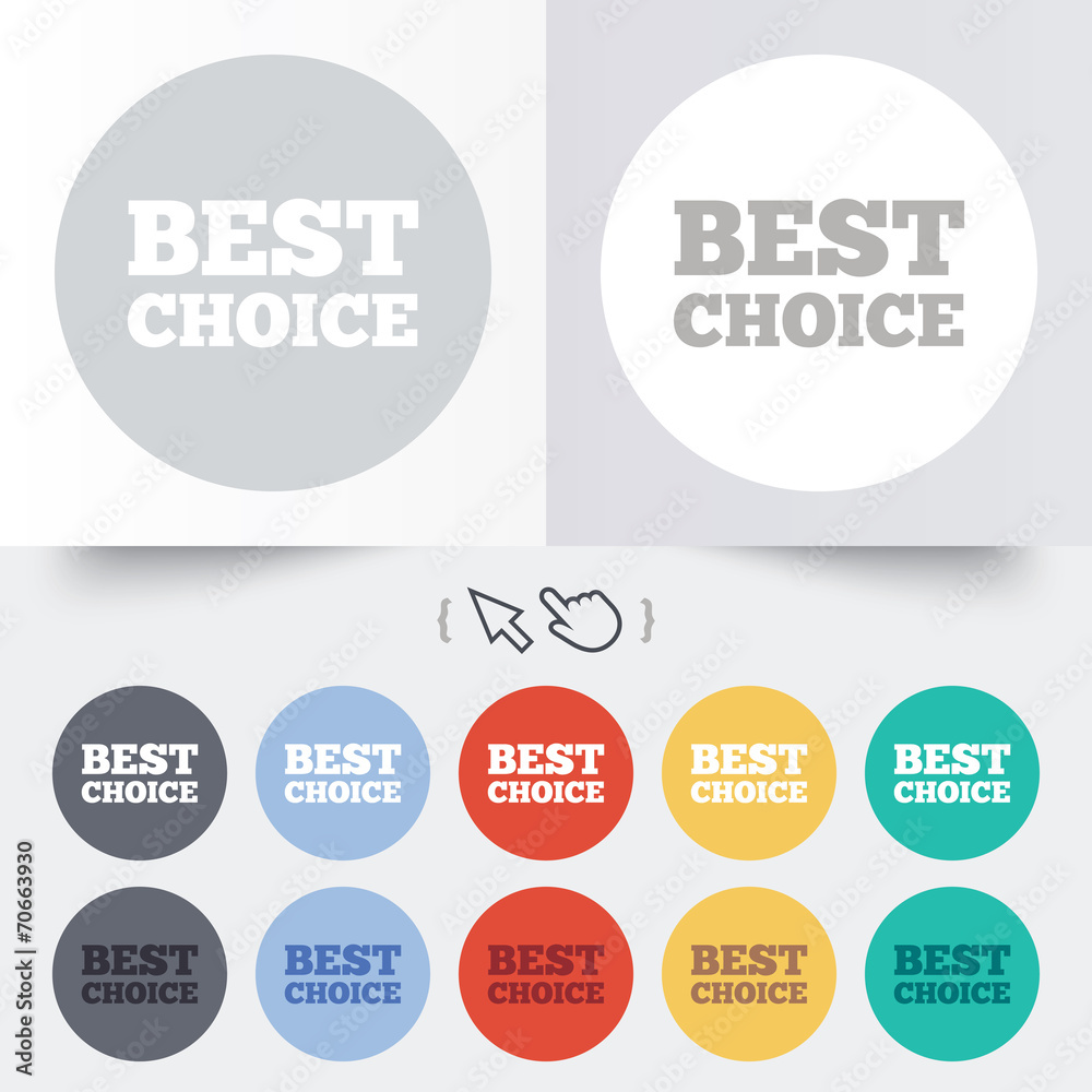 Fototapeta premium Best choice sign icon. Special offer symbol.