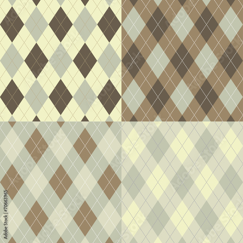 Seamless argyle pattern. Di...
