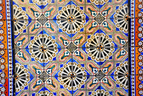 Azulejo portugués, cerámica, azulejería, simetría