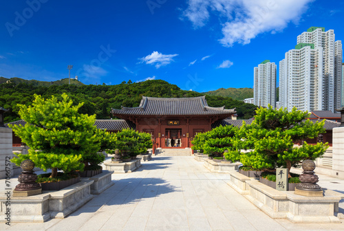 Chi lin Nunnery, Tang dynasty style Chinese temple, Hong Kong, C
