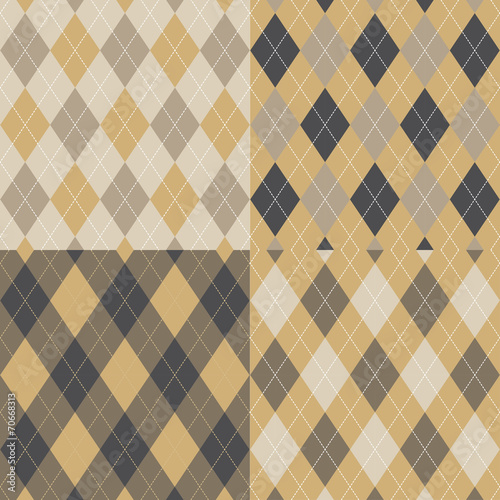 Seamless argyle pattern. Di...